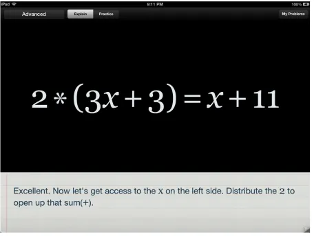 Figure 4. A typical lesson