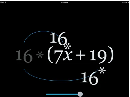 Figure 5. The distributive property in action