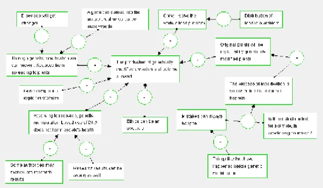 Figure 5. An argument diagram on genetically modified organisms created by secondary school students 