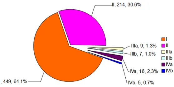 Figure 4. Postoperative complications according to the Clavien-Dindo clas-sification system.