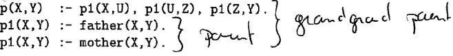 Fig. 1. Example of student giving meaningful names to predicate symbols.