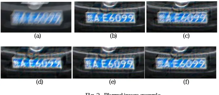 Fig. 2 . Blurred image example. 