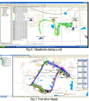 Fig 6 : Handovers during a call                      