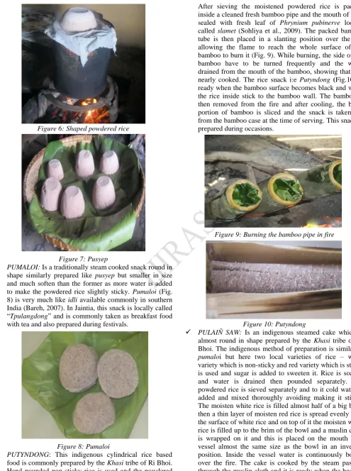 Figure 6: Shaped powdered rice 
