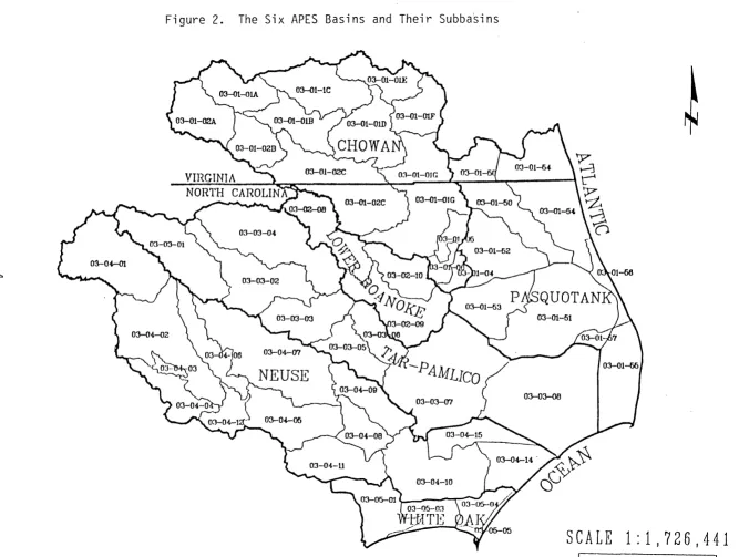 Figure 2. The Six APES Basins and Their Subba~ins 