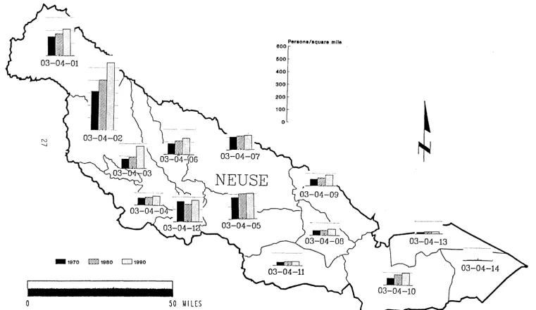 Figure 11. Neuse Basin Population Densities 