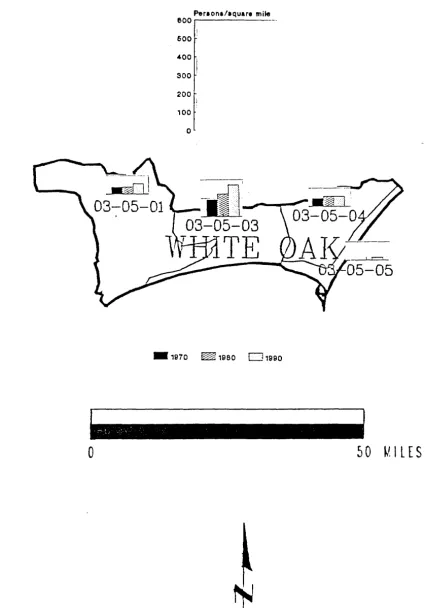 Figure 12. White Oak Basin Population Densities 