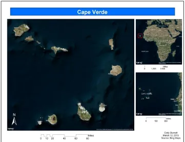 Figure 1.1. Map of Cape Verde Islands  