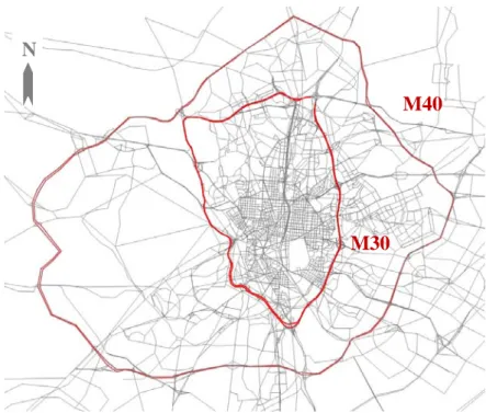 Figure 2 - Geographic location of metropolitan rings       