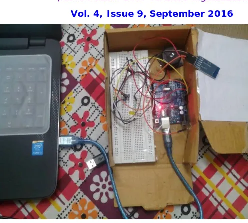 Fig 2: Connection of the hardware   
