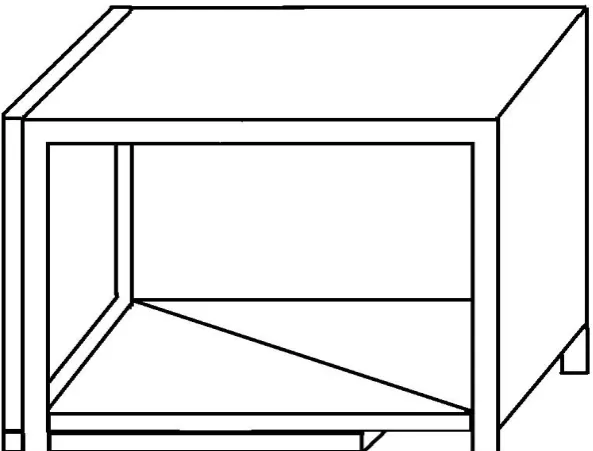 Fig. 2. Scheme of the holographic 3D showcase 