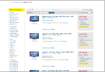 Figure 2: A structured web page (bestbuy.com) 