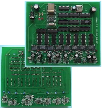 Figure 5.13: The USB-DAQ8’s printed circuit board. 