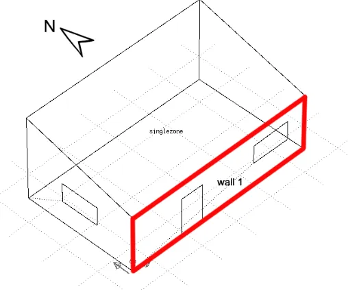 Figure 2: ESP-r model of the case study.