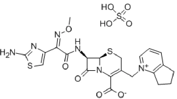 Fig 1. Structure of cefpirome sulphate 