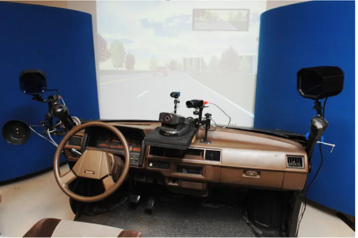 Figure 4.1: Setup of Driving Simulator at l’Université Laval, Photo Courtesy [39]