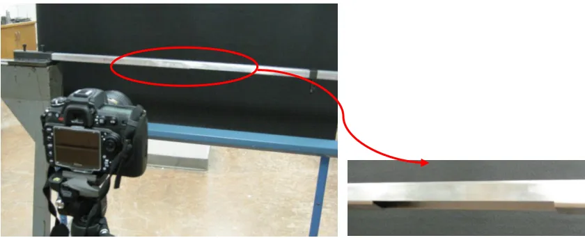 Figure 2.3. The laboratory set-up for tests of a step-cut beam. 