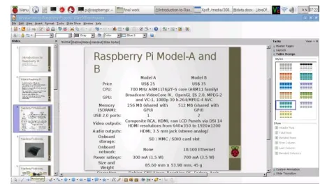 Fig 10: Word file display on the projector                       Fig 11: Same Word file display on laptop   