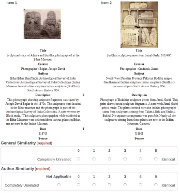 Figure 4: TYPED pair on our survey. Only general and author similarity types are shown.