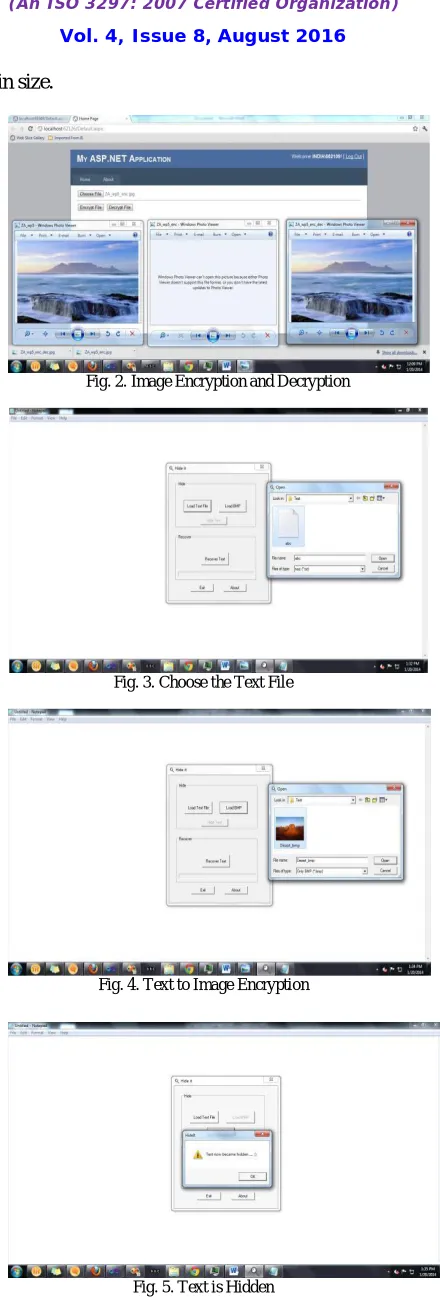 Fig. 2. Image Encryption and Decryption  