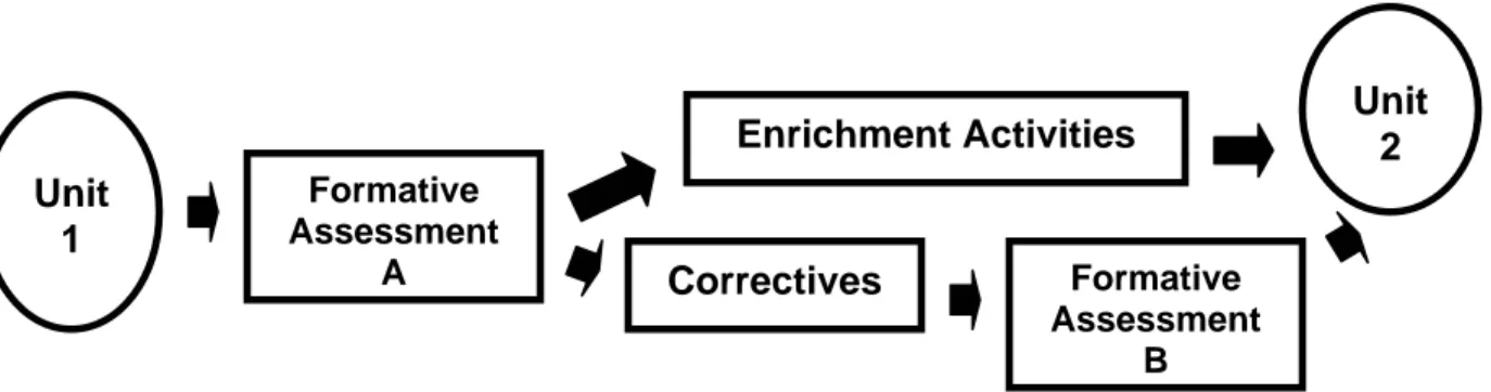 Figure 2.  The Mastery Learning Instructional Process 
