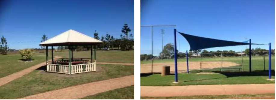 Figure 1 - The four structures investigated included: (top left) a small structure, (top right) a large 