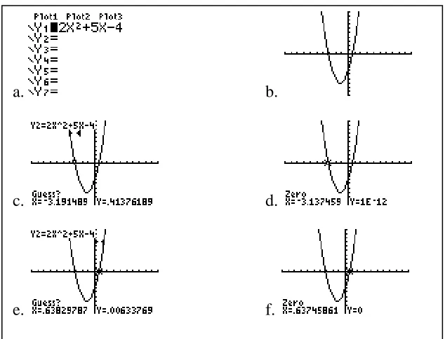 Figure 23 . Calculator screen shots from Angela's work on #8b. 