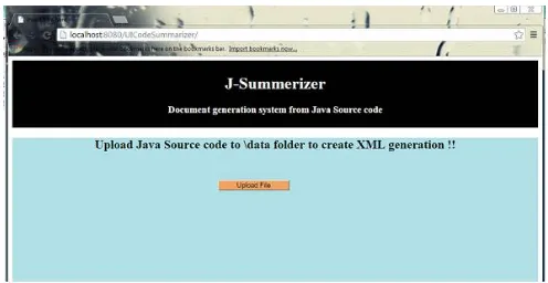 Fig 2: Upload Java Source Code  
