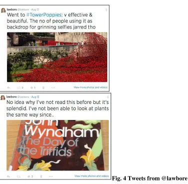 Fig.5 - Retweets from @lawbore  Twitter is a very useful tool in relation to marketing: pushing out the good news and 