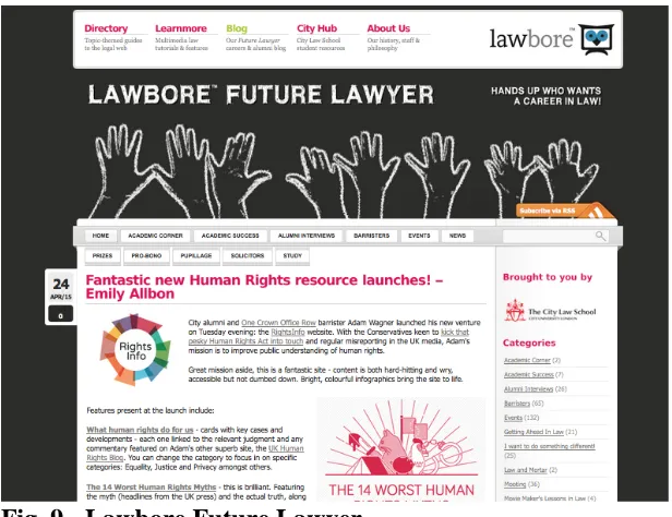 Fig. 9 - Lawbore Future Lawyer   
