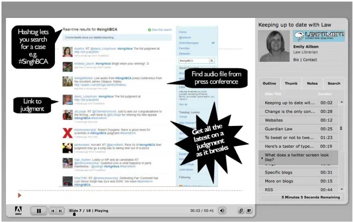 Fig. 10 - Talking slideshow on Learnmore  