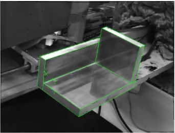 Figure 3.21: Image from the Thermal Camera, showing the pose determined by posecomposition.