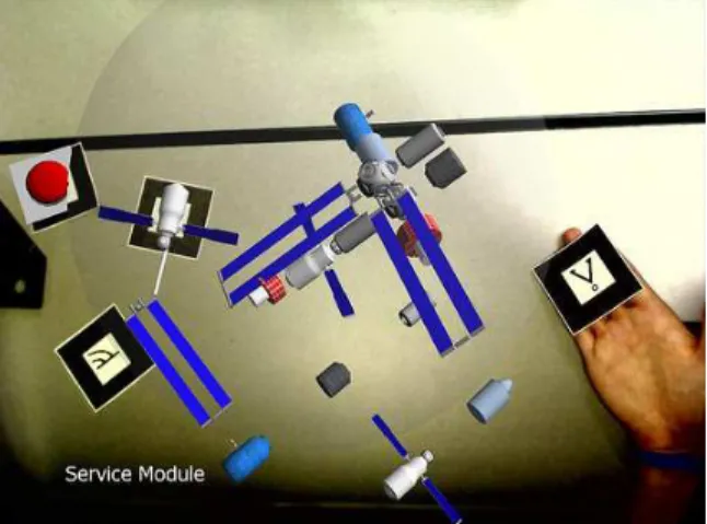 Figure 6:  The basic space station application in use. 