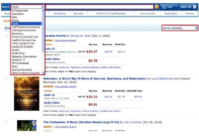 Figure 2.1: An example from Amazon.com website
