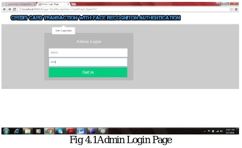 Fig 3.3: The Flow for User Module  