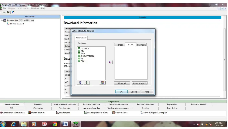 Fig 1.3 It shows dataset with number of rows, columns and attributes. 