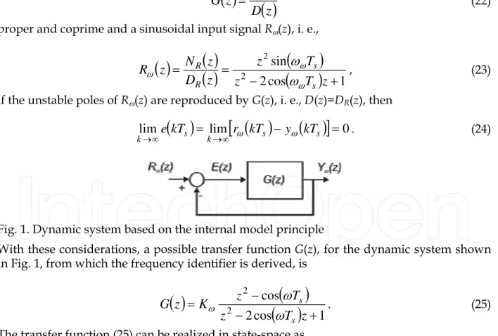 Fig. 1. Dynamic system based on the internal model principle 
