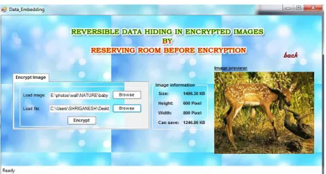 Fig 4: Data hiding by service provider. 
