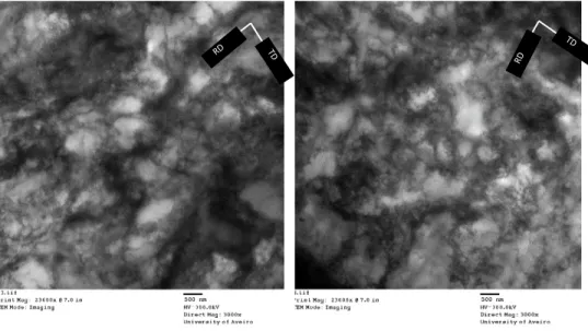 Figure 6. TEM observation of the sample rolled for 60% reduction with R-ASR process.