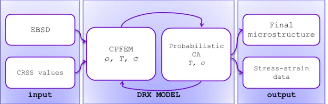 Figure 5.11: Flow chart of the coupling of CPFEM and CA