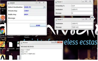 Fig 10: Selection of Router1 and Router2 
