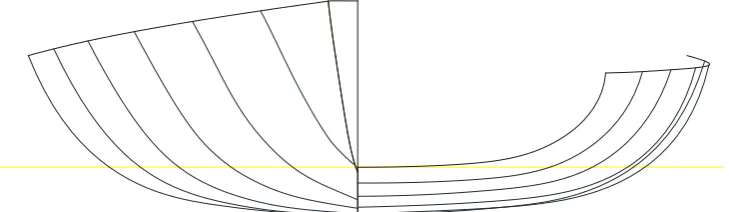Figure 1 Laser Body Plan 160 kg displacement 