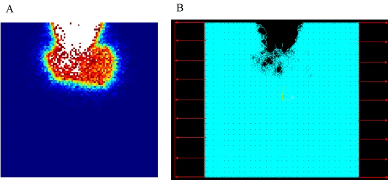 Fig. 9 The two phases of the pit-to-crack transition model for the case of subsurface 
