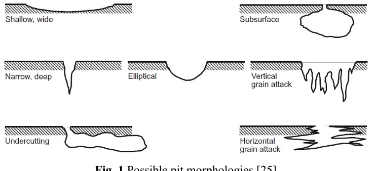 Fig. 1 Possible pit morphologies [25] 