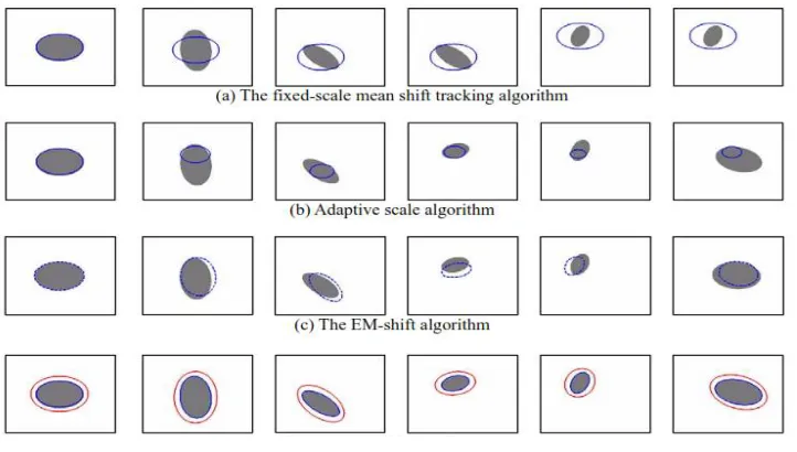 Fig. 4.1: Algorithm of tracking outcomes for sequence of synthetic ellipse. 
