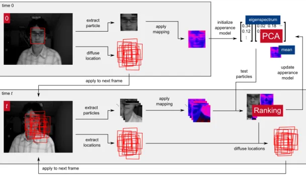 Figure 3.15: The Euler tracker framework with incremental e-PCA.