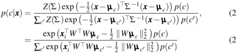Table 1: Comparison of complexity of the considered alternatives to compute the class probabilities p(c|xxx).