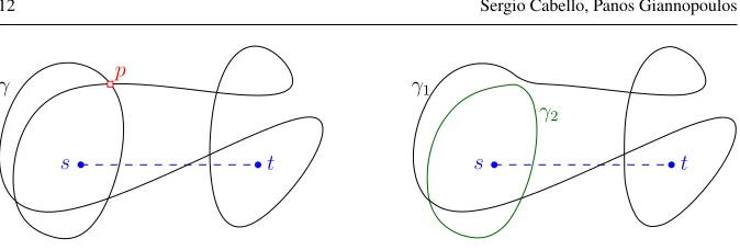 Fig. 7 Uncrossing argument in the proof of Lemma 6.