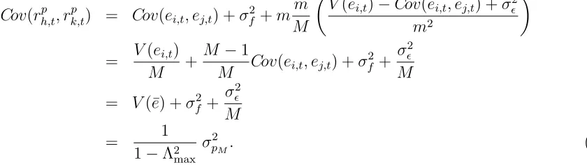 Figure 6: The left panel shows the variance of portfolios, V (rpt ), of Eq. (33) as a function of