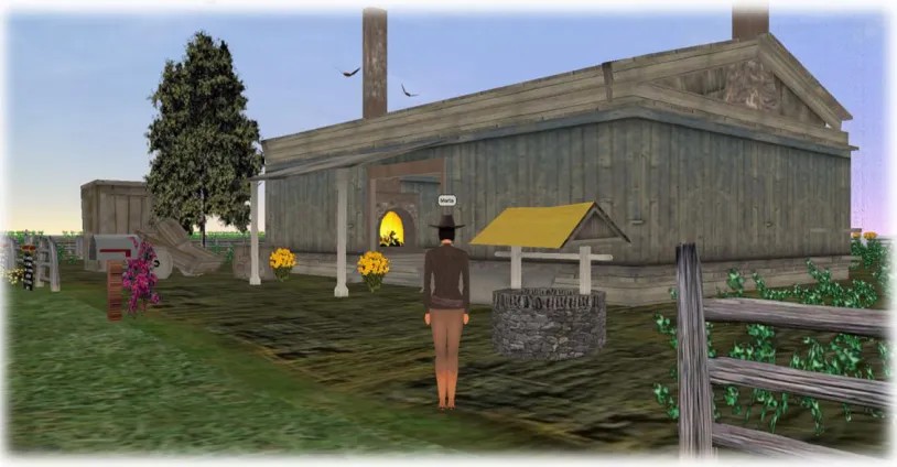Figure 3.6.  Image of the virtual scene associated with VIBE 1 Virtual Vignette A:  